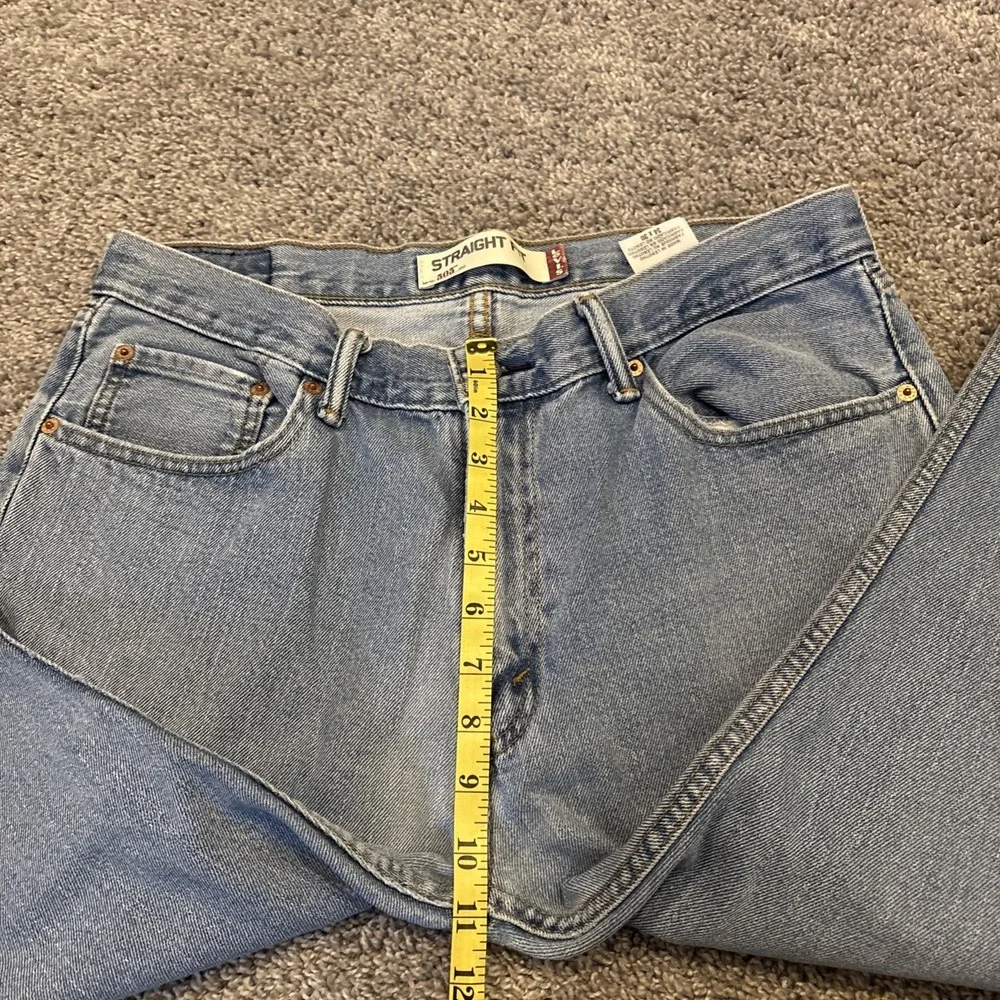 Levis Mens 505 Regular Fit Straight Leg Jeans Size 34x30 Blue Denim Mid Rise